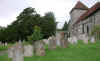 08 ALKHAM Church, graves to SE.JPG (99628 bytes)